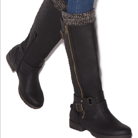 Shoe Dazzle Finley Quilted Boot - Picture 1 of 2